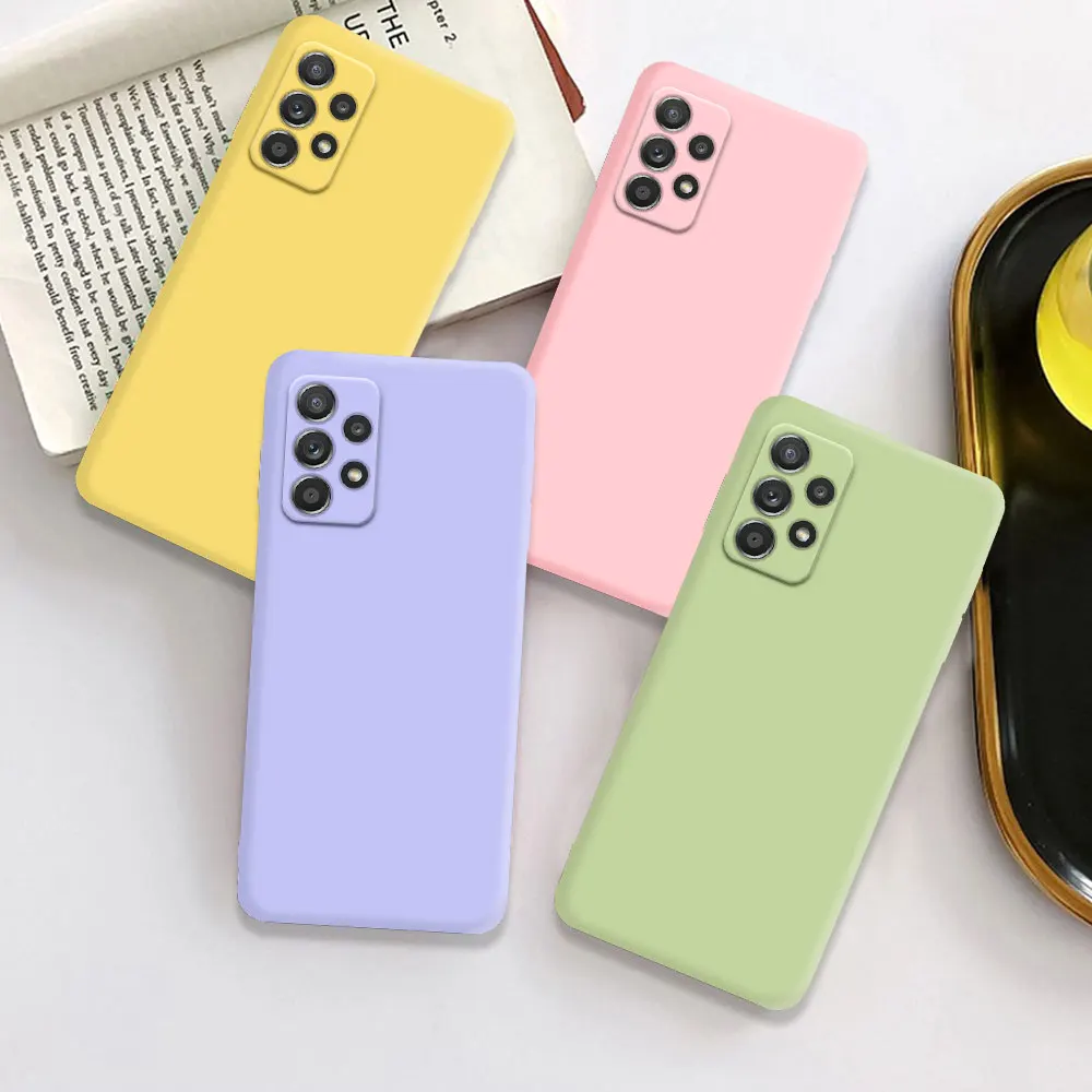 Funda de teléfono de silicona líquida para Samsung Galaxy A13 A23 A33 A53 A73 A14 A24 A34 A54 A22 A32 A25 A52 A52S A72 4G 5G Fundas - imagen 5
