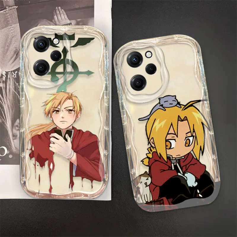 Funda Fullmetal Alchemist para Xiaomi Redmi Note 13 12 12Pro 11 10 Pro POCO F4 X3 X4 GT X5 X6 Wave Oil Phone Case - imagen 2