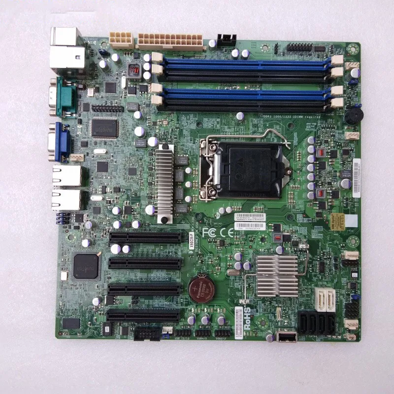 X9SCM-F para placa base UATX de servidor unidireccional Supermicro 1155 Intel C204 Xeon E3-1200 v2 series 2/3a generación Core i3 DDR3 PCI-E3.0 - imagen 3