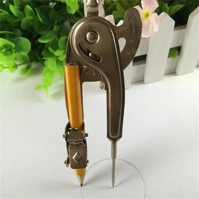 Compás Metal hierro con escala doble herramienta dibujo geométrico para dibujo ingeniería y dibujo técnico,
