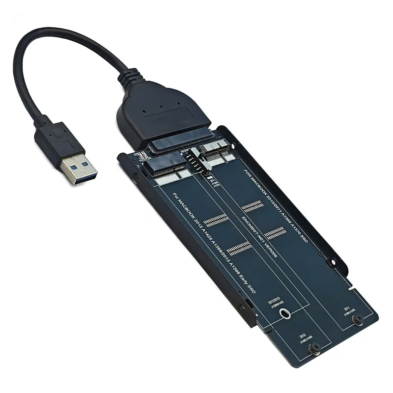 Convertidor M.2 a USB M2 a SATA 3,0 con Cable para Macbook 2010 2011 A1369/1370 para Macbook 2012 1425/1398/1466/1465 adaptador SSD