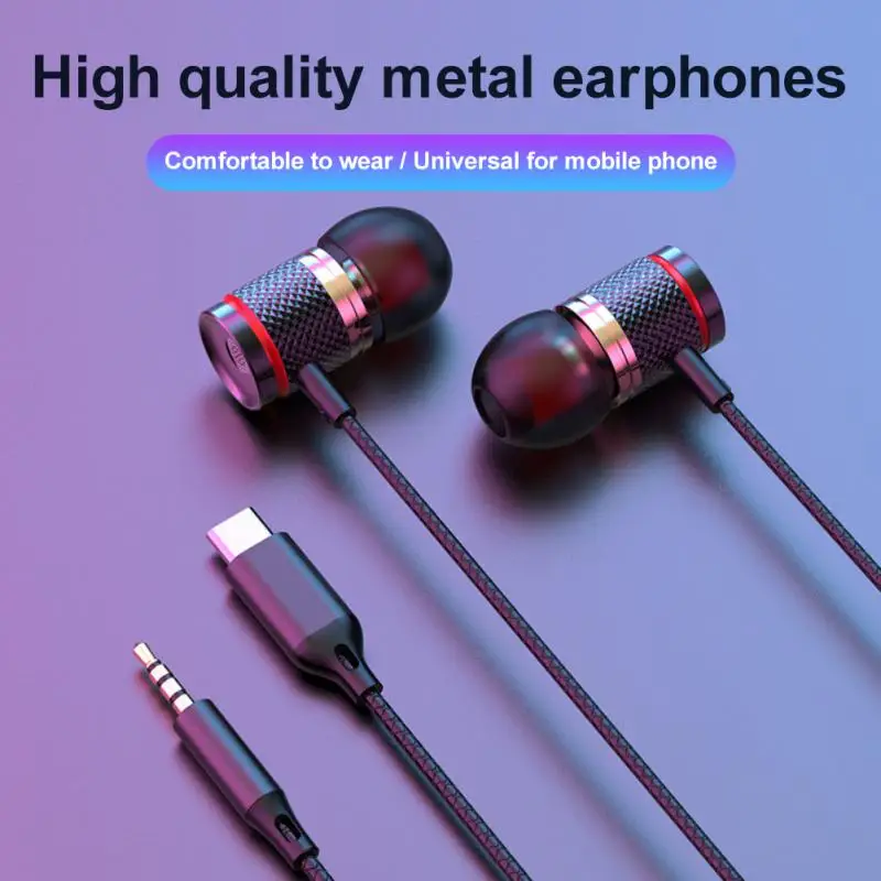 Nuevos auriculares estéreo envolventes 7,1 con cable 9D HIFI auriculares de graves pesados 3,5 MM AUX/tipo C Chip Digital Compatible con iPhone15/Samsung - imagen 4