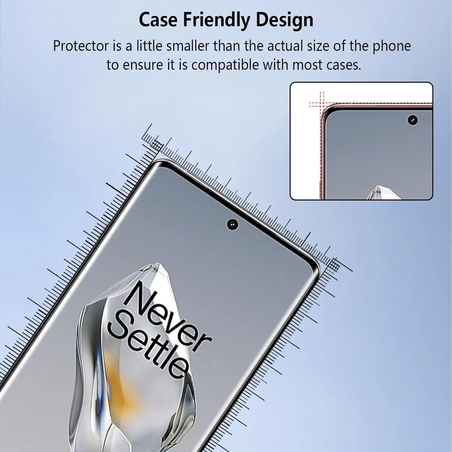 2/4PCS Protector de pantalla de vidrio templado con pegamento curvo de cuatro lados para OnePlus 12 HD - imagen 3