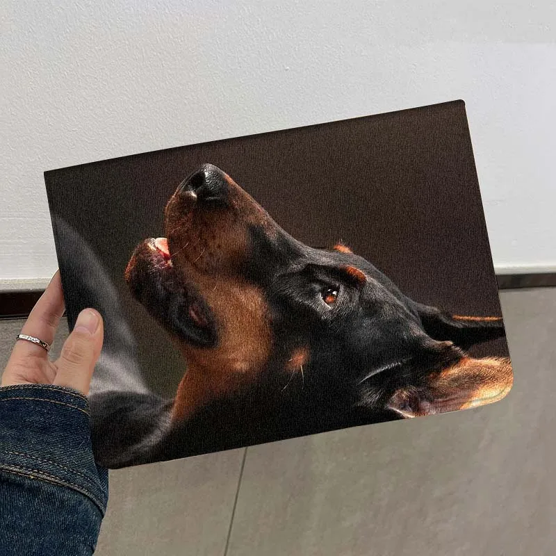 Funda negra para perro Doberman para Xiaomi Redmi Pad 2 4 5 6 6S 7 7S SE Pro Ultra Max 14 11 8,7 11,2 12,5 pulgadas - imagen 4
