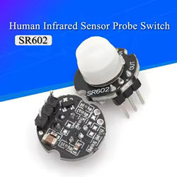 Módulo sensor de movimiento PIR SR602 con lente para Arduino