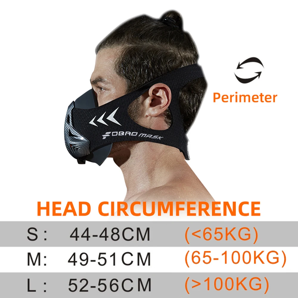 FDBRO MASK entrenamiento correr máscara deportiva Pro Fitness gimnasio entrenamiento ciclismo elevación entrenamiento de gran altitud acondicionamiento máscara deportiva - imagen 5
