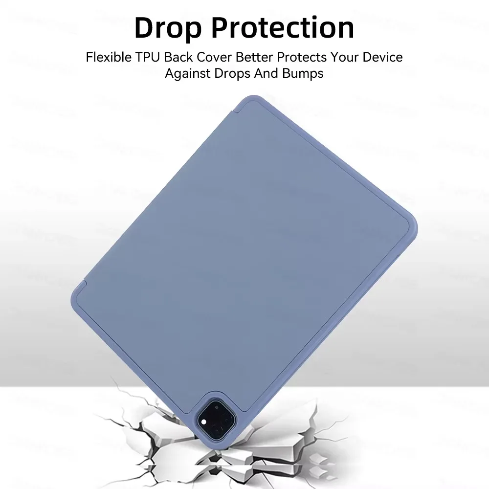 Para 2025 iPad Air 11 funda iPad 10a generación 11a A16 9a funda Gen iPad Pro11 4 5 10,9 pulgadas 12,9 M2 M3 M4 funda porta lápices - imagen 4