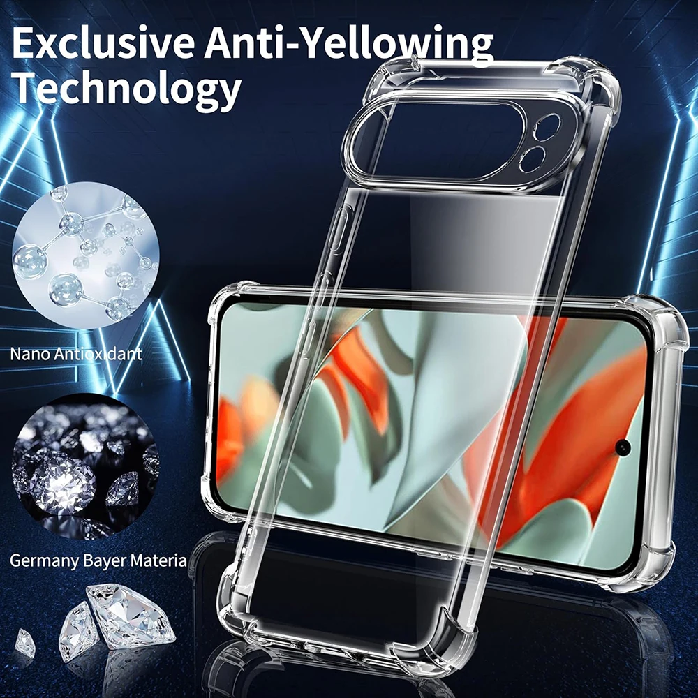 Funda suave ultrafina de silicona a prueba de golpes para Google Pixel 9A 9 ProXL 8 8A 7 7A 6 6A Pro XL 5 cubierta trasera transparente carcasa transparente - imagen 5