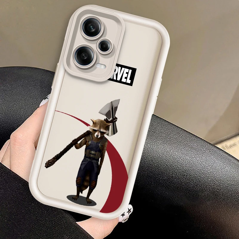 Rocket Raccoon Marvel Art Eye Ladder para Xiaomi Redmi Note 13, 12, 12C, 11, 11S, 10, 10C, 10A, 9C, 9A Pro, 5G, Funda para teléfono - imagen 3