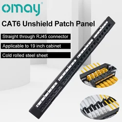 Panel Parche 24 Puertos CAT6 1U RJ45 ORAY-19