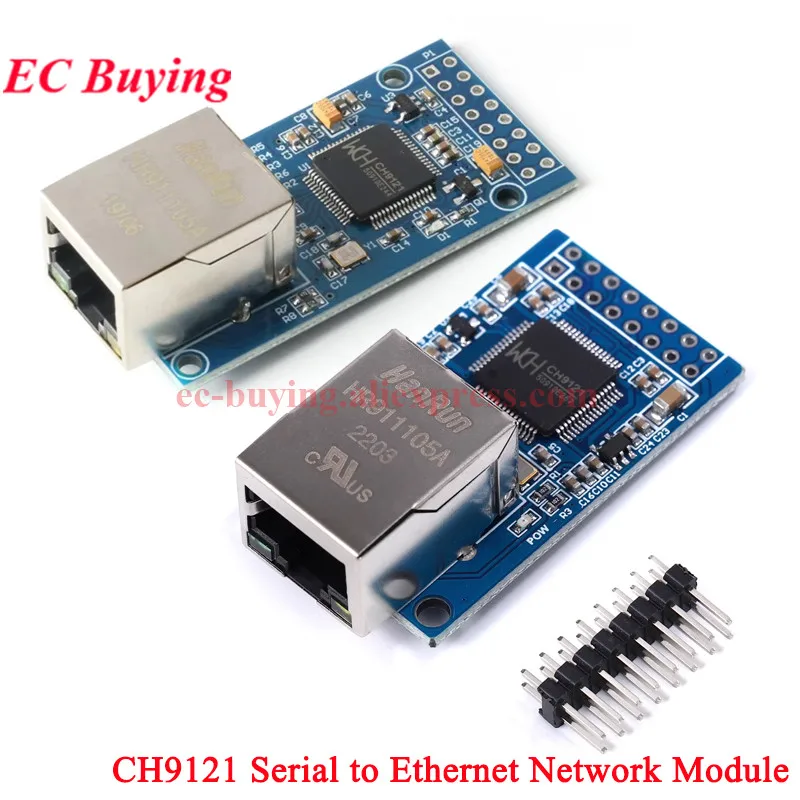 1-5 uds CH9121 módulo convertidor de Chip de red Serial a Ethernet microcontrolador RJ45 red SCM de grado Industrial STM32 UART - imagen 2