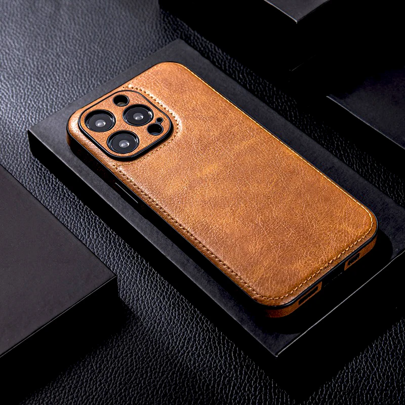 Funda Retra de cuero de lujo para iPhone 16E 16 15 14 13 12 11 Pro Max 16Pro 15Pro 14Pro iPhone16 iPhone15 cubierta de armadura a prueba de golpes - imagen 3