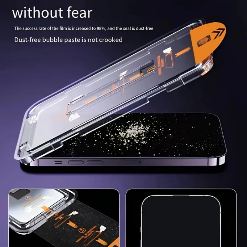 2 uds Protector de pantalla para iPhone 17 16 Pro Max 15 14 13 Pro Max 12 13 Mini vidrio templado para IPhone 11 Pro 16e 17Air XR XS película - imagen 2