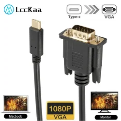 Cable USB-C a VGA 1080P para Portátil y Proyector