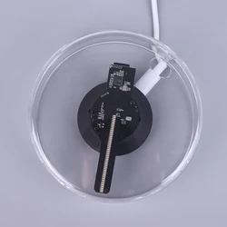 Ventilador holográfico 3D interactivo; Luces publicitarias LED; Modelo de escritorio habilitado para audio con cubierta transparente