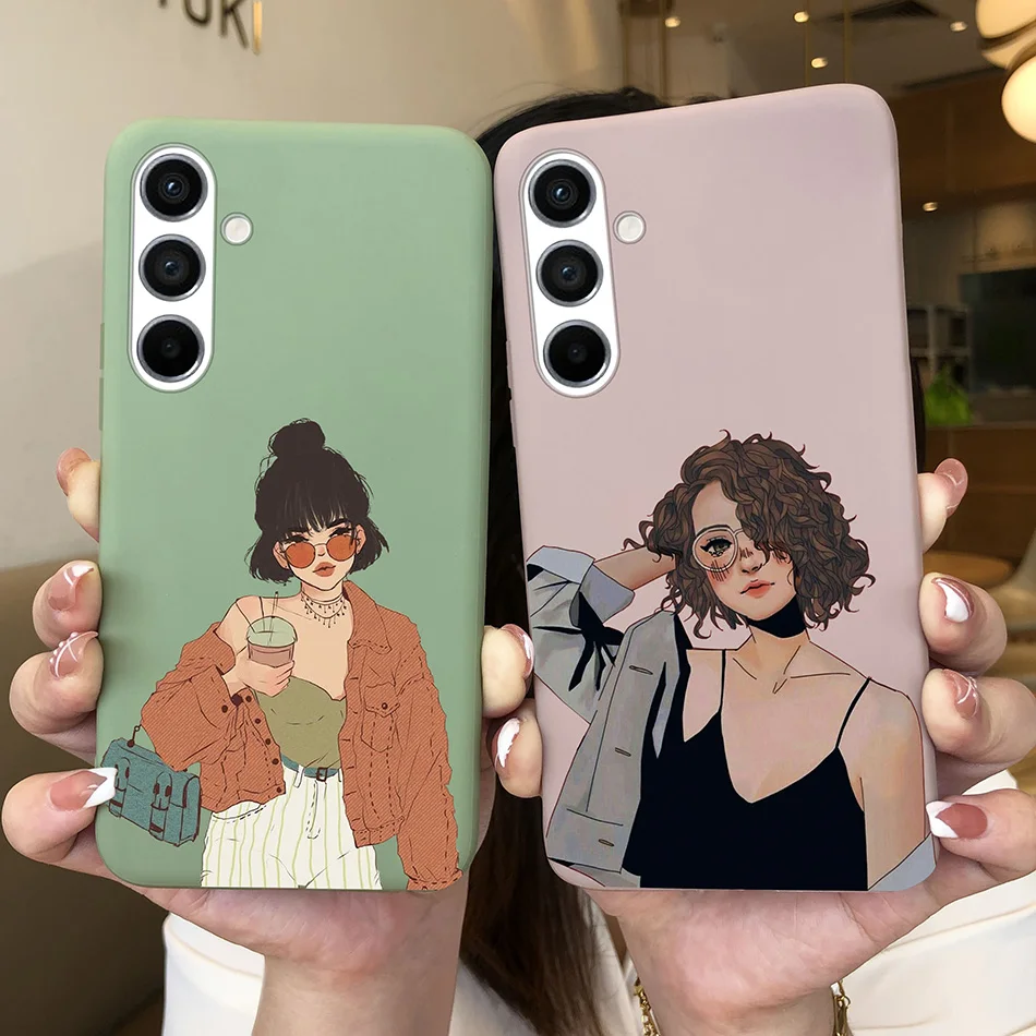 Funda trasera de silicona blanda para Samsung A54 5G, carcasa bonita de TPU para Samsung Galaxy A54 A 54, Funda de teléfono SamsungA54 - imagen 2