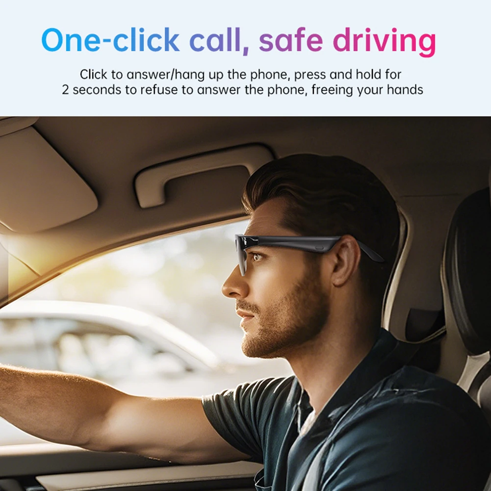 Gafas inteligentes AI traducción inteligente gafas inalámbricas Bluetooth manos libres música y llamadas gafas de Audio auriculares de interpretación - imagen 4