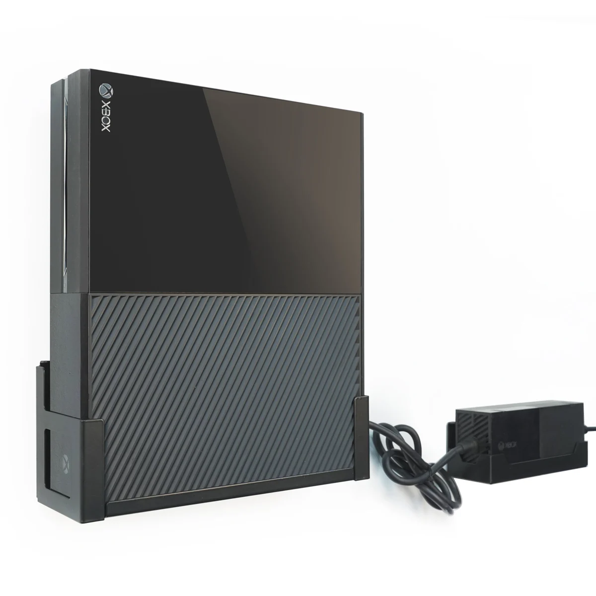 Soporte de pared Monzlteck para Xbox One Original + soporte de ladrillo eléctrico, colgante Vertical totalmente metálico en la pared con botón de encendido izquierdo/derecho - imagen 2