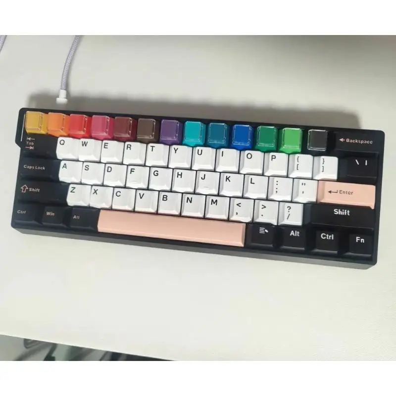Heey perfil PBT + PC 1U teclas para teclados mecánicos para teclado de juegos reemplaza proyectos 8 unids/set - imagen 5