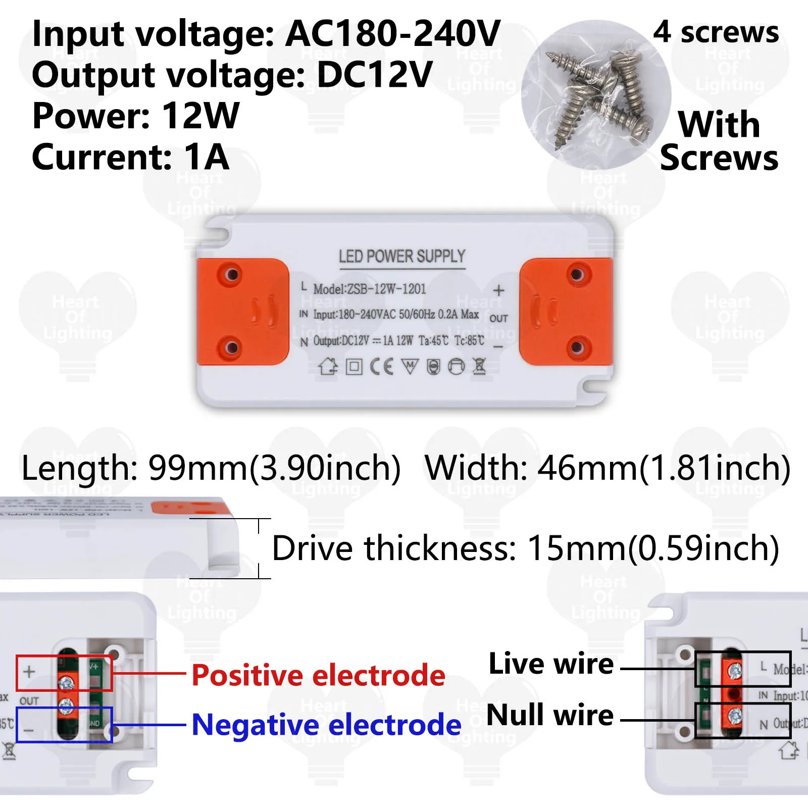 Controlador LED superfino AC180V-240V a DC12V DC24V fuente de alimentación de voltaje constante transformador de iluminación para iluminación de tira LED - imagen 5