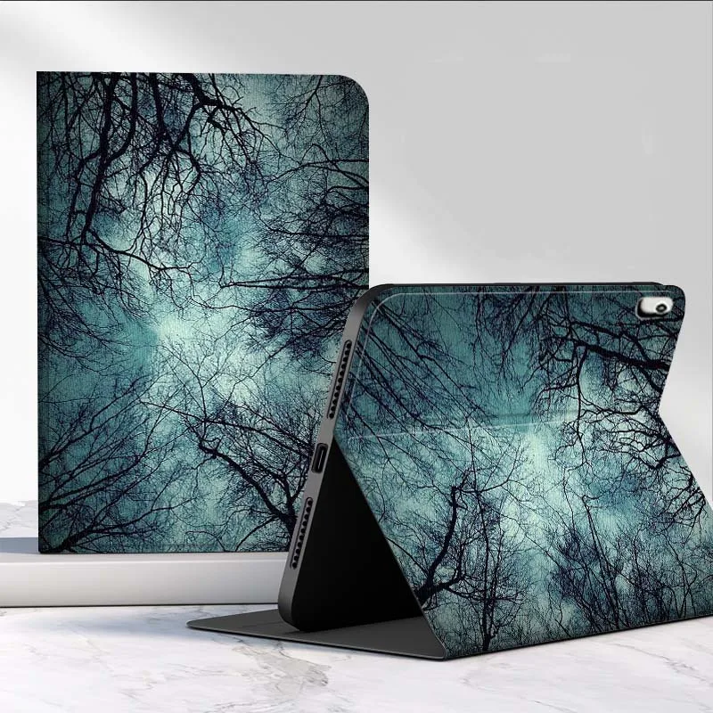 Funda de bosque Natural para iPad Pro Air 2 3 4 5 6th 7th 11th Gen 10,2 9,7 11 10,5 10,9 12,9 funda para tableta de 13 pulgadas - imagen 2