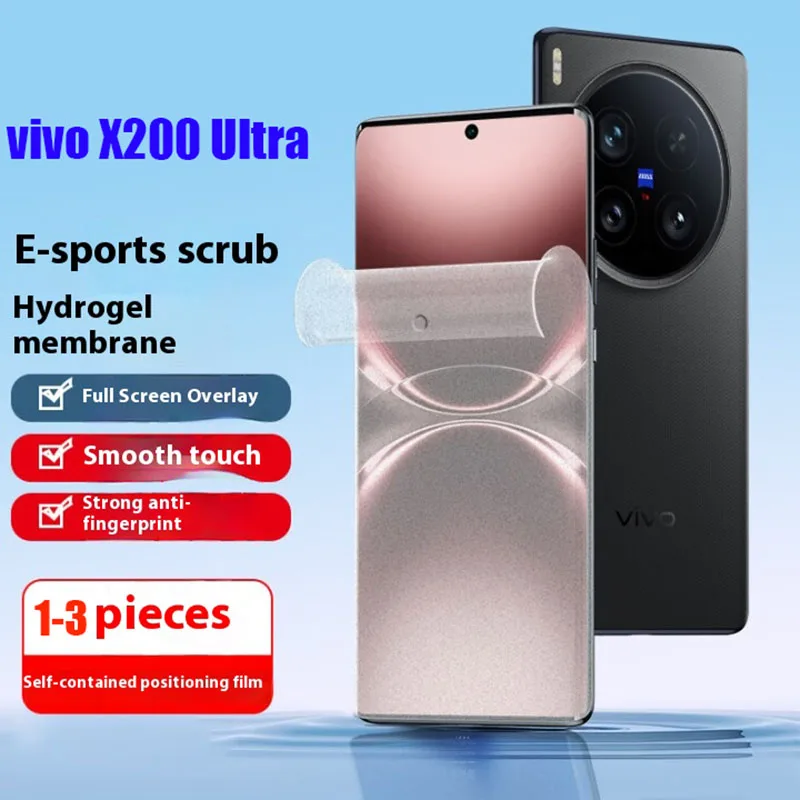 Película de hidrogel suave curvada mate frontal de cubierta completa para vivo X200 Ultra Protector de pantalla no vidrio en Vivo X200s Pro mini, 1-3 uds.