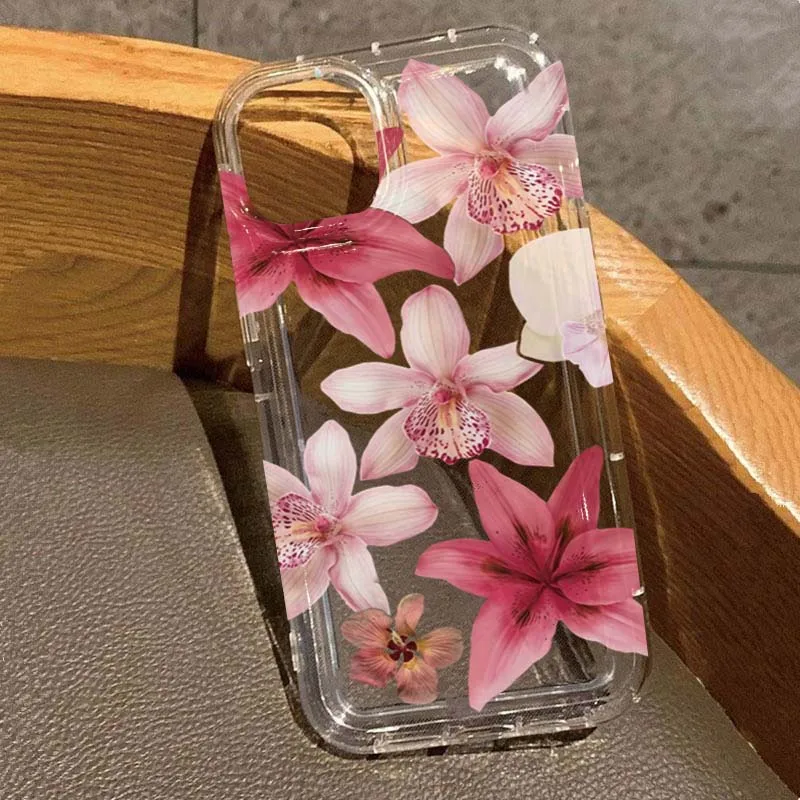 Funda de teléfono transparente estilo INS de Color cálido de girasol para iPhone 11 12 13 14 15 16 17 Air Pro Max Plus 16E XR X XS 7 8 Plus SE2 - imagen 3