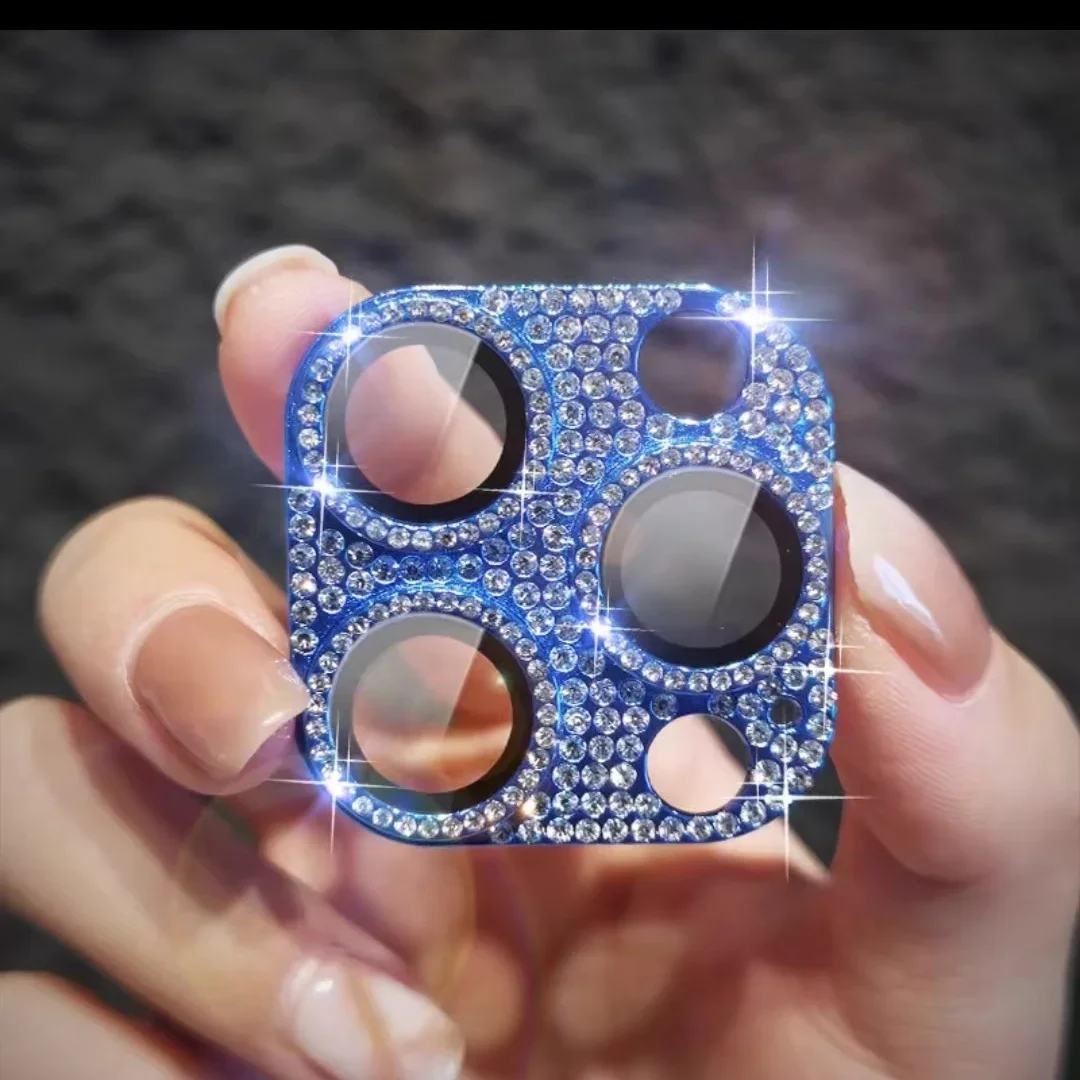 Protector de lente de cámara, anillo de diamante, cubierta de vidrio templado para IPhone 16 14 Plus 16 Pro Max 12 Pro, accesorios de protección - imagen 3