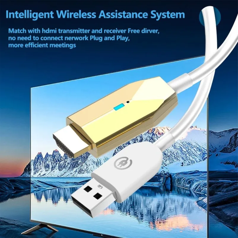 Transmisor y receptor inalámbrico de Audio y vídeo Compatible con HDMI, extensor de 1080P, 98 pies/30M, Plug & Play para ordenadores portátiles, TV Box a TV/Monitor - imagen 3