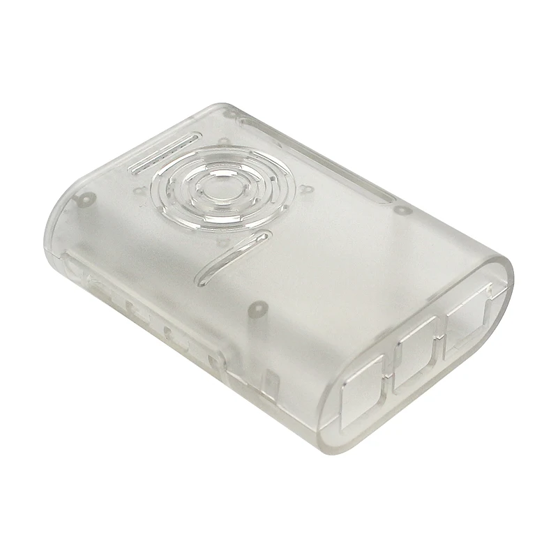 Carcasa de ABS para Raspberry Pi 4B, fácil de instalar negra carcasa transparente, carcasa de alta calidad con ventilador de refrigeración para Raspberry Pi 4 Modelo B - imagen 2
