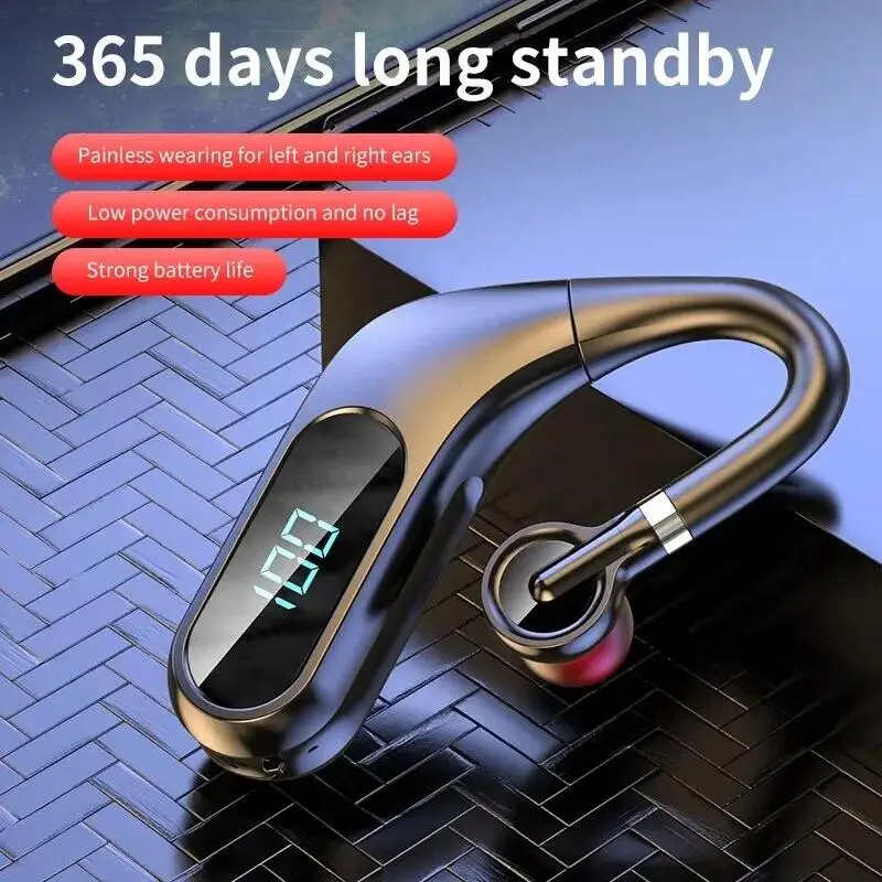 Auriculares Bluetooth con pantalla digital en tiempo real Calidad de sonido HD Resistencia duradera con auriculares deportivos indoloros