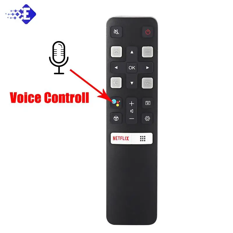 Control remoto por voz para Smart Tv Tcl, mando a distancia RC802V con Netflix FMR1 FMR2 FLR1 FUR5 FUR7 FU Jur6 65P8S 49S6800Fs 49S6510Fs