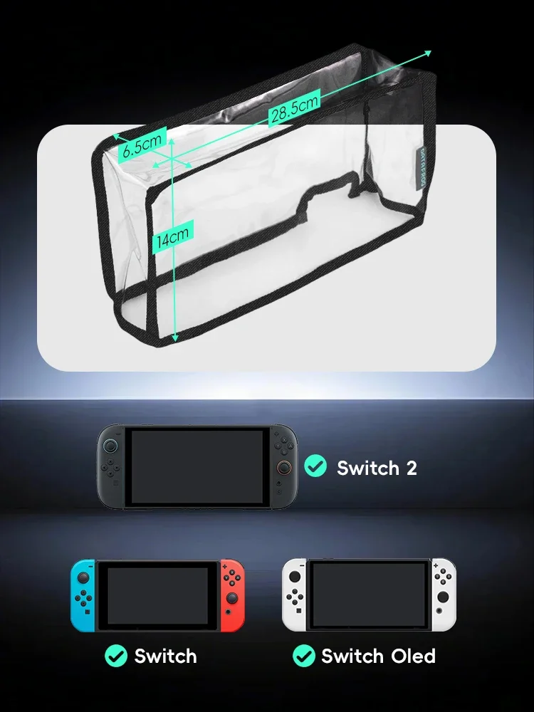 DATA FROG Cubierta antipolvo impermeable para consola Switch 2, funda protectora antiarañazos - imagen 4