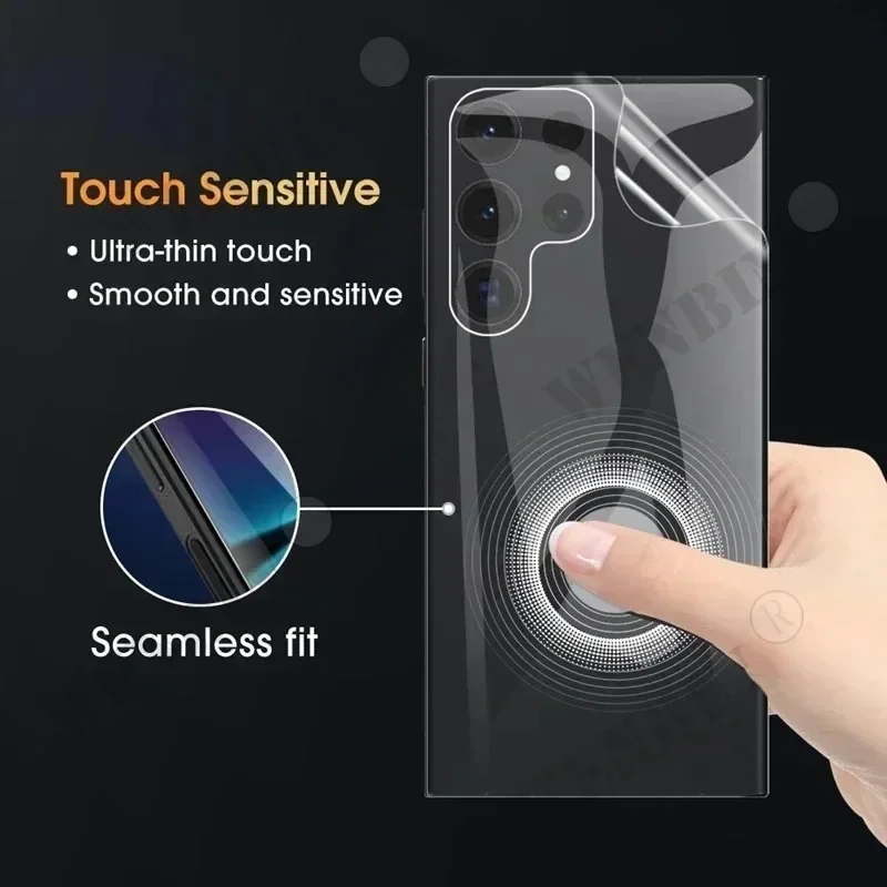 5 uds película de hidrogel para Samsung S25 S24 S23 S22 Ultra Plus Note 20 Protector de pantalla para Samsung A56 A55 A36 A35 A16 A15 película trasera - imagen 5