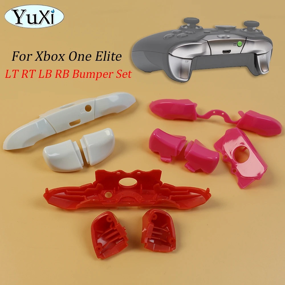 Juego de botones de disparo de parachoques para Xbox One Elite 1,0, piezas de repuesto de controlador de llave LR de plástico, RB LB, 1 Juego - imagen 2