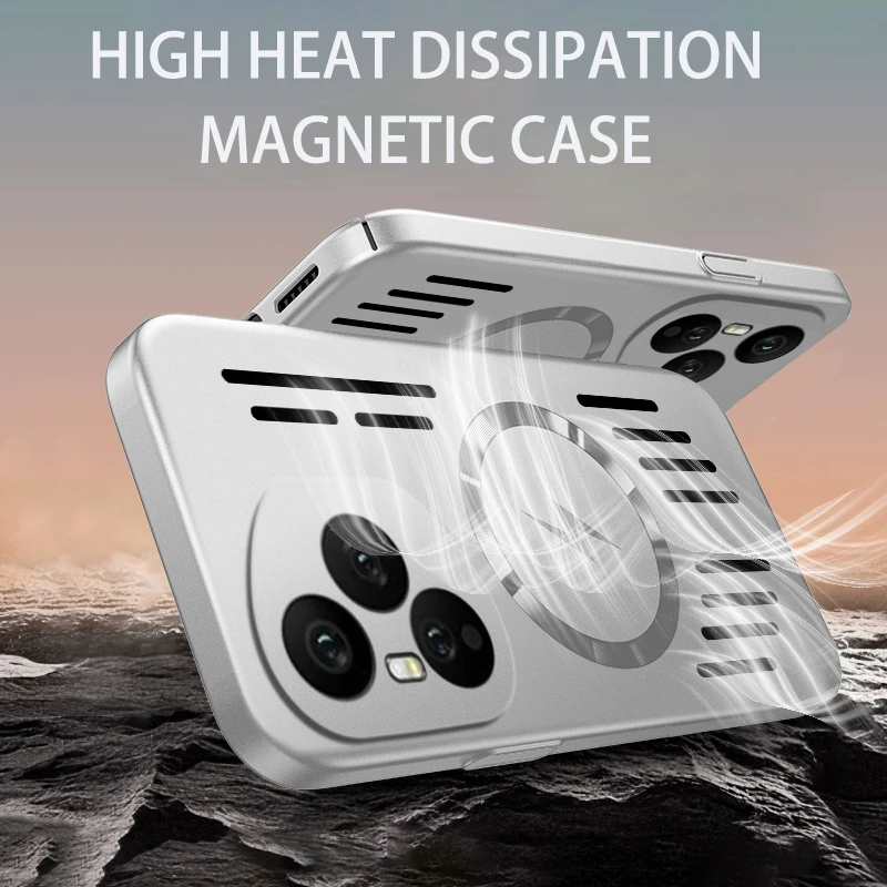 Funda magnética de disipación de calor con pintura de Metal de PC suave para HONOR 400 Pro Global X9C Smart Magic 6 7 8 Pro Lite - imagen 2