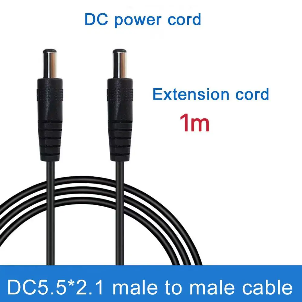 2 uds/5 uds DC5.5 * 2,1 cable de alimentación macho a macho 2AWG 1m de largo cable de alimentación macho doble modelo 2464