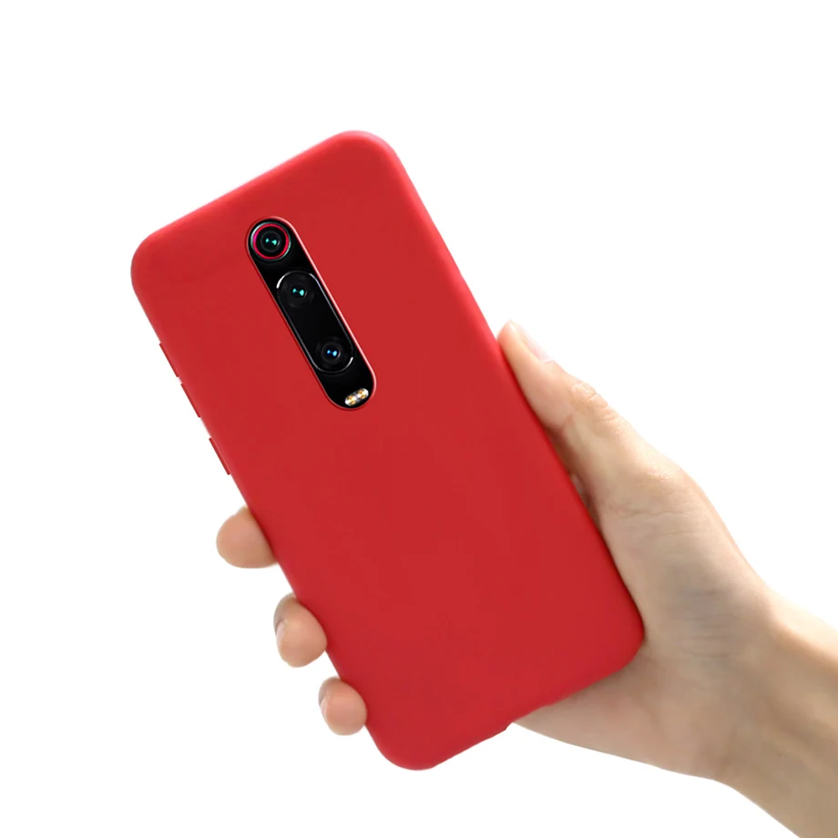 Funda de teléfono de silicona líquida para Xiaomi Mi 9T Pro, funda mate Xiaomi 9T 9 T Mi9T Pro, Fundas suaves - imagen 3