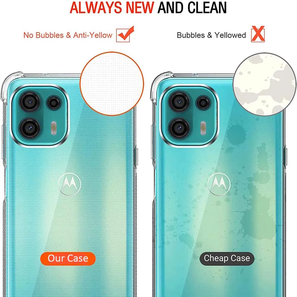 Funda transparente con bolsa de aire de 1,5 MM de espesor para Motorola Moto Edge 30 Pro UITRA Fusion Edge 40 Neo 5G, funda de teléfono de silicona suave a prueba de golpes - imagen 2