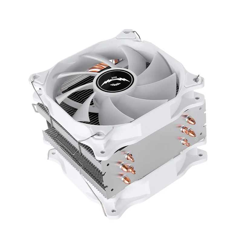 QiuzAim 4 tubos de calor, procesador enfriador de CPU refrigerado por aire eficiente, ventilador de 120mm, instalación de 4 pines/PWM LGA115x 1200 1700 18xx AMD AM3 AM5 - imagen 5