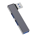 Grey USB To 3USB