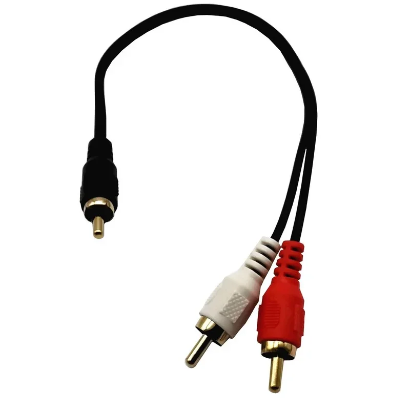 Cable RCA chapado en oro de un punto, macho a macho, TV, 1 Revolution 2, Cable de Audio macho, DVD - imagen 3