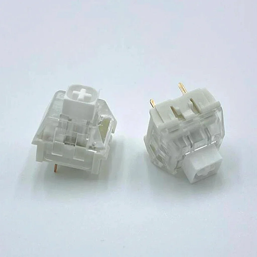 Kailh Box-interruptor blanco Compatible con Cherry MX, teclado mecánico para videojuegos SMD de 3 pines, caja clica, accesorios de interruptores personalizados DIY blancos - imagen 2