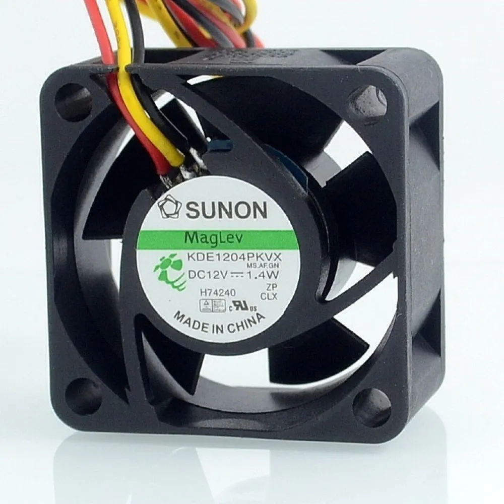 SUNON-ventilador KDE1204PKVX DC12V 1,4 W 40MM, fuente de alimentación aAxial, ventilador de refrigeración, 3 pines, 40MM, 4cm - imagen 2