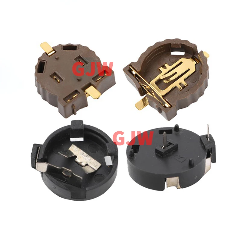 Caja de batería de botón de 1 piezas 3V, soporte de batería, CR-1225 Vertical/1220, hebilla de batería de carcasa corta