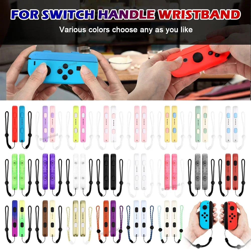 Nuevo colorido para Nintendo Switch JoyCons correa de muñeca de Color transparente para NS Switch/OLED Joycons controlador accesorios de juego - imagen 4