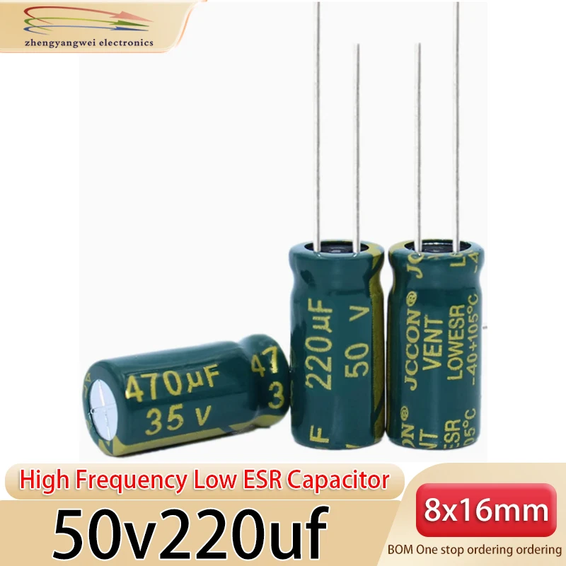 8x16 20 piezas condensador electrolítico de alta frecuencia y baja resistencia 16v1000uf 25v680uf 35v470uf 50v220uf - imagen 4