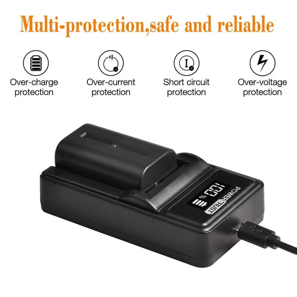 PowerTrust NP-FS11 NP-FS10 batería + cargador LED para Sony NP FS11 NPFS10 NP-FS12 NP-FS31 CCD-CR1 CCD-CR5 DCR-PC1 PC2 PC3 PC4 PC5 - imagen 5