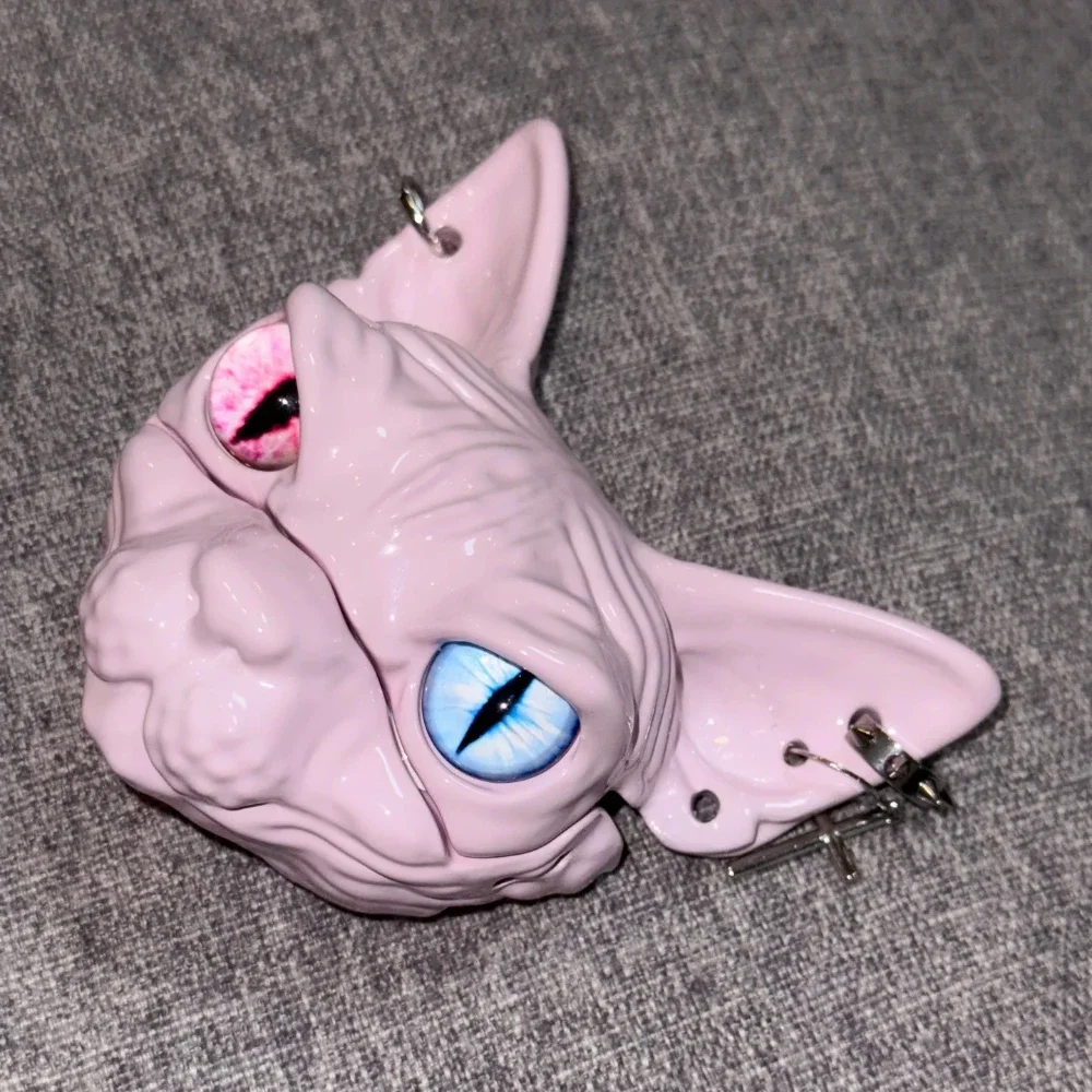 Funda para auriculares Airpods 3, funda para auriculares con bonito gato AirPods Pro/Pro2, funda creativa de resina rosa y gris para auriculares, accesorio para funda para Airpods