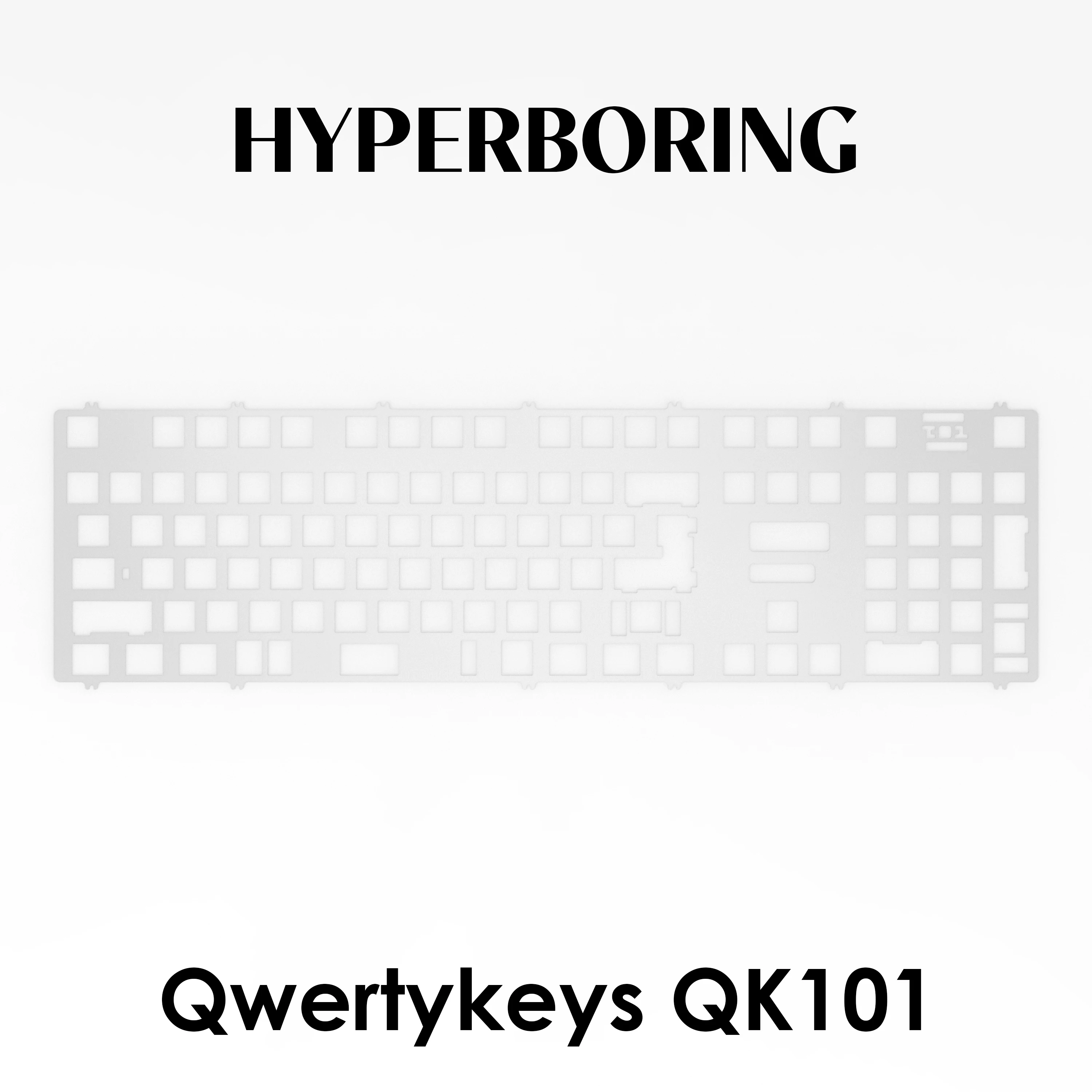 Placas POM PP PC específicas del teclado Qwertykeys QK101 (para puñaladas de montaje en placa y puñaladas de montaje en PCB) - imagen 4